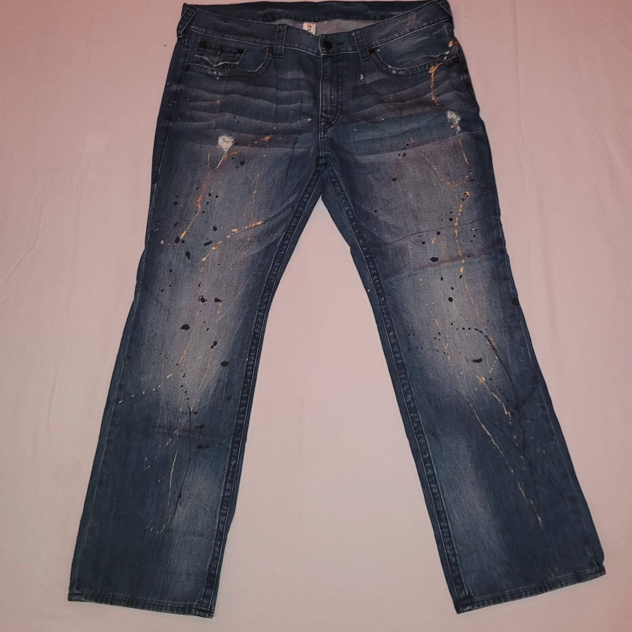 True religion clearance paint splatter jeans