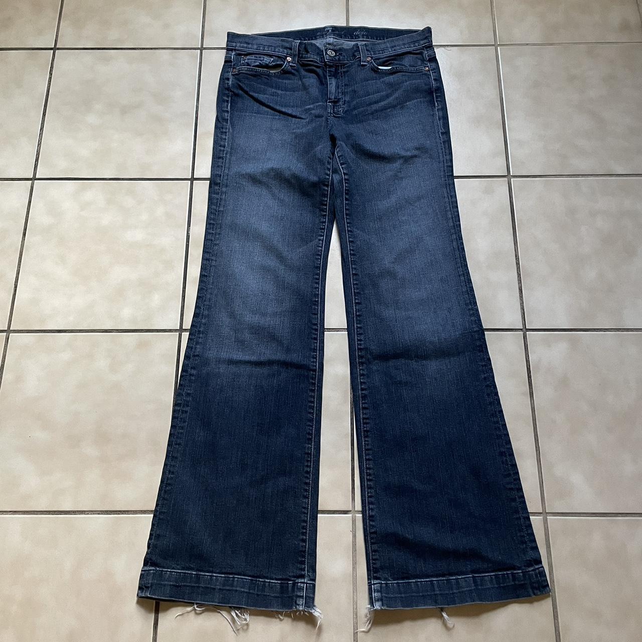 DONT BUY - Seven Jeans Blue Wash~Flare Style - High - Depop