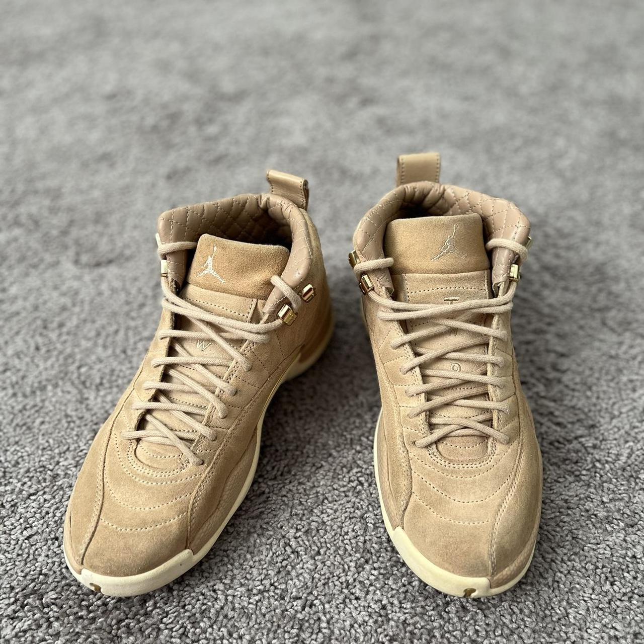 Jordan 12 womens tan best sale