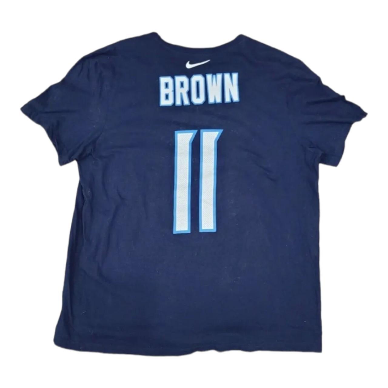 Nike Mens Blue Tennessee Titans #11 NFL A.J. Brown - Depop