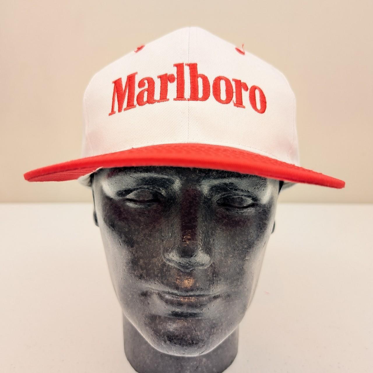 Vintage 90s Marlboro Snapback Hat Excellent | Depop Vintage 90s Marlboro Snapback Hat Excellent | Depop