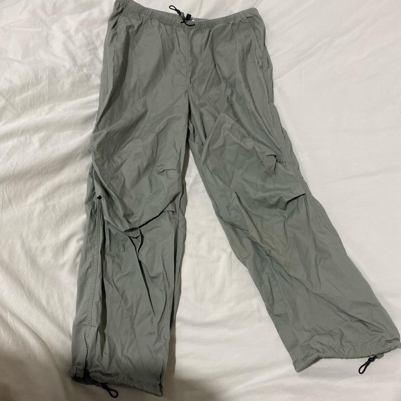 Cargo Drawstring Trousers From H&m In Size M #cargos - Depop