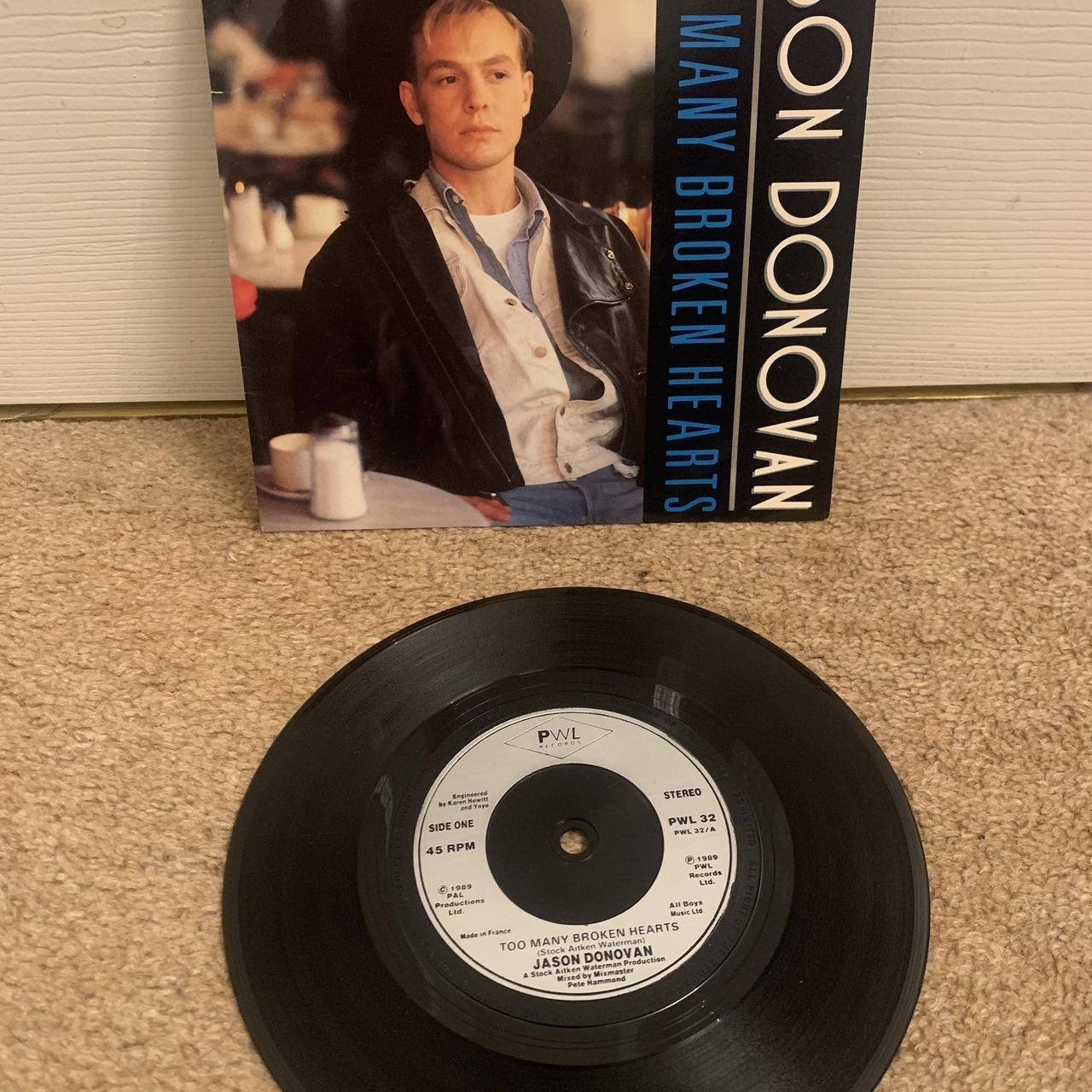 Jason Donovan Too Many Broken Hearts Single 7” Vinyl... - Depop