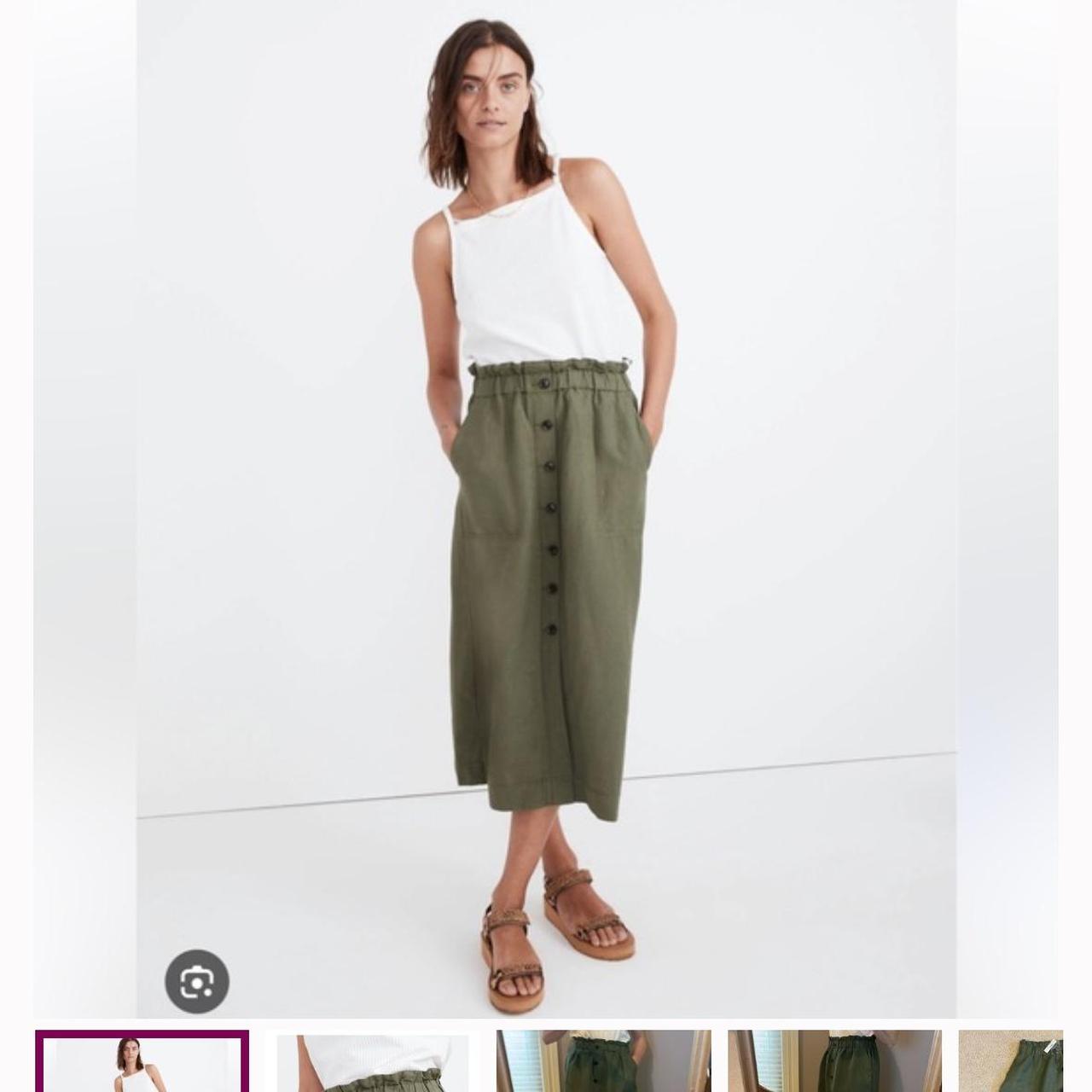 Madewell paper bag midi skirt Xs but fits like