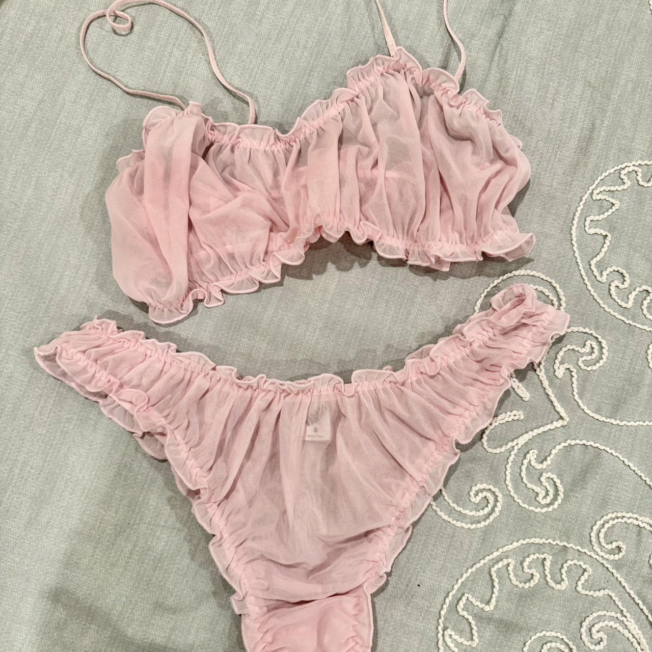 Pink lingerie-set - Depop