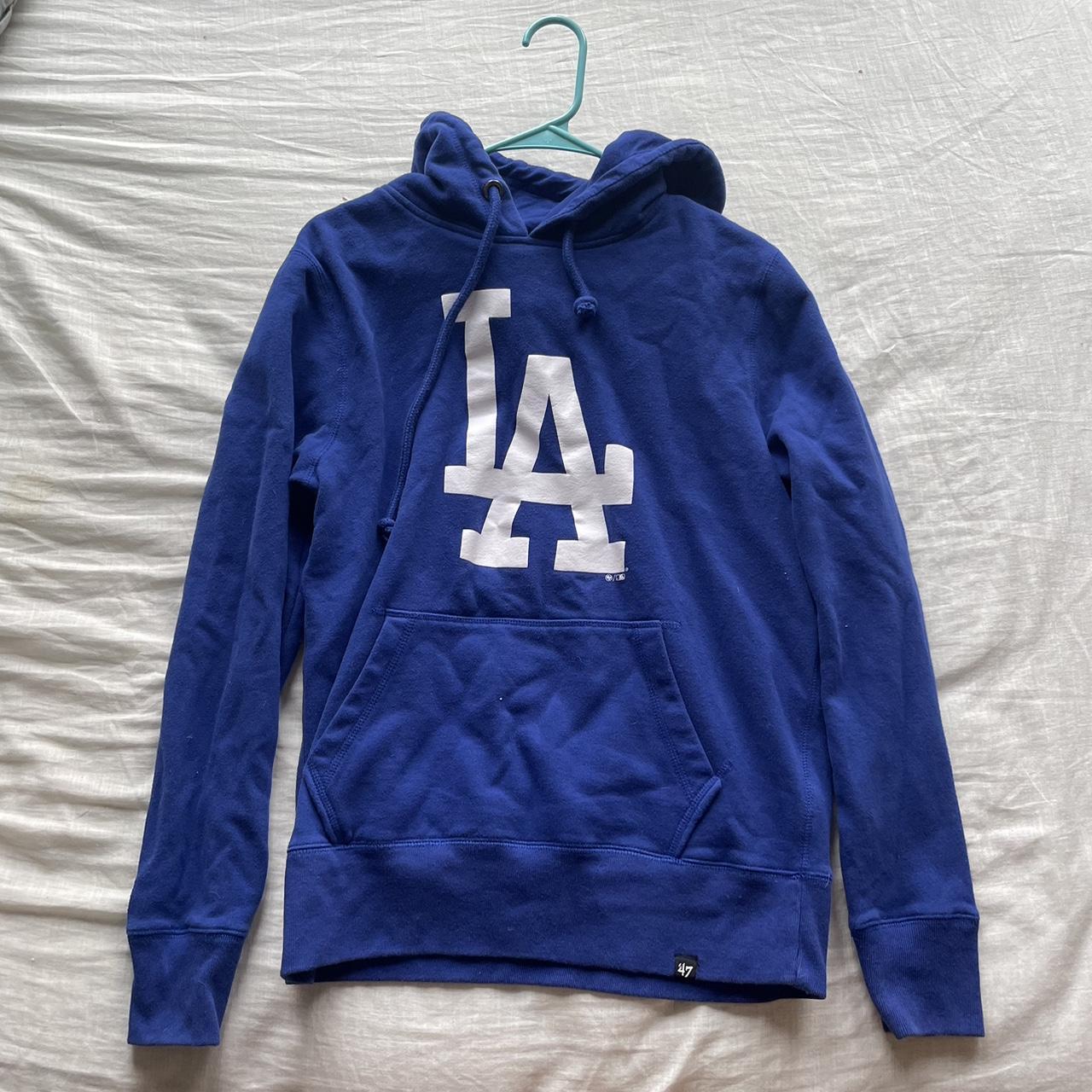 men’s blue LA sweatshirt this is a good sweatshirt... - Depop