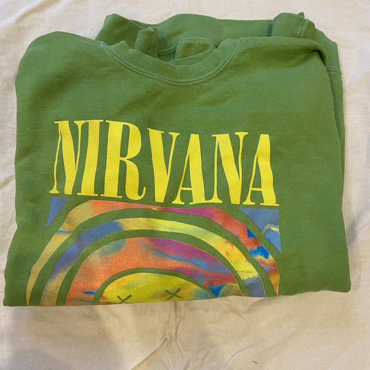 Nirvana sweatshirt Green Urban... Depop