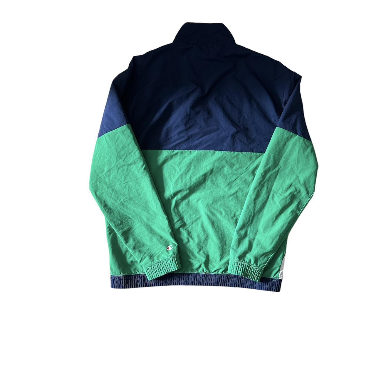 Champion navy and green windbreaker Great... - Depop