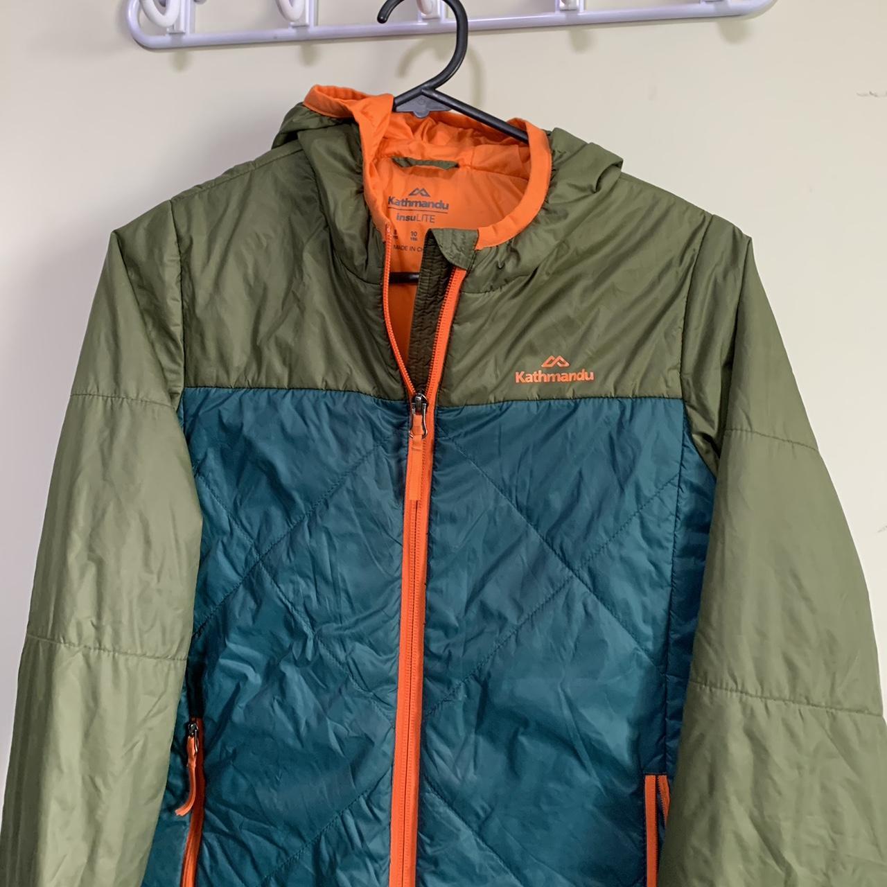 Kathmandu Green and Orange Jacket | Depop