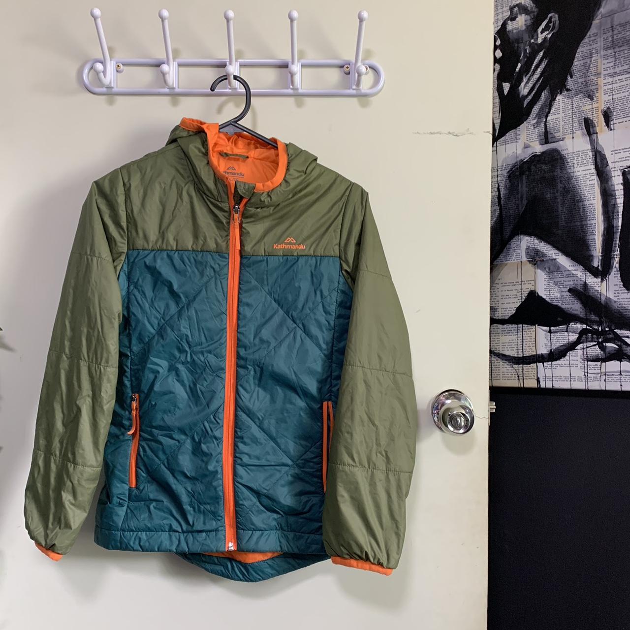 Kathmandu Green and Orange Jacket Depop