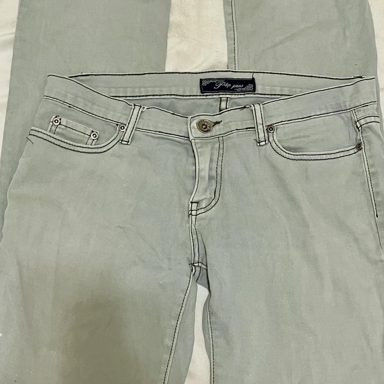 Sage color pants 🤍 Slight wear towards the lower... Depop