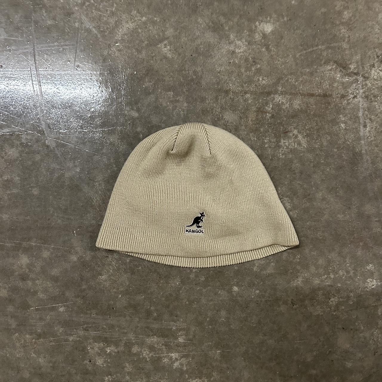 Kangol Men's Cream and Black Hat Depop