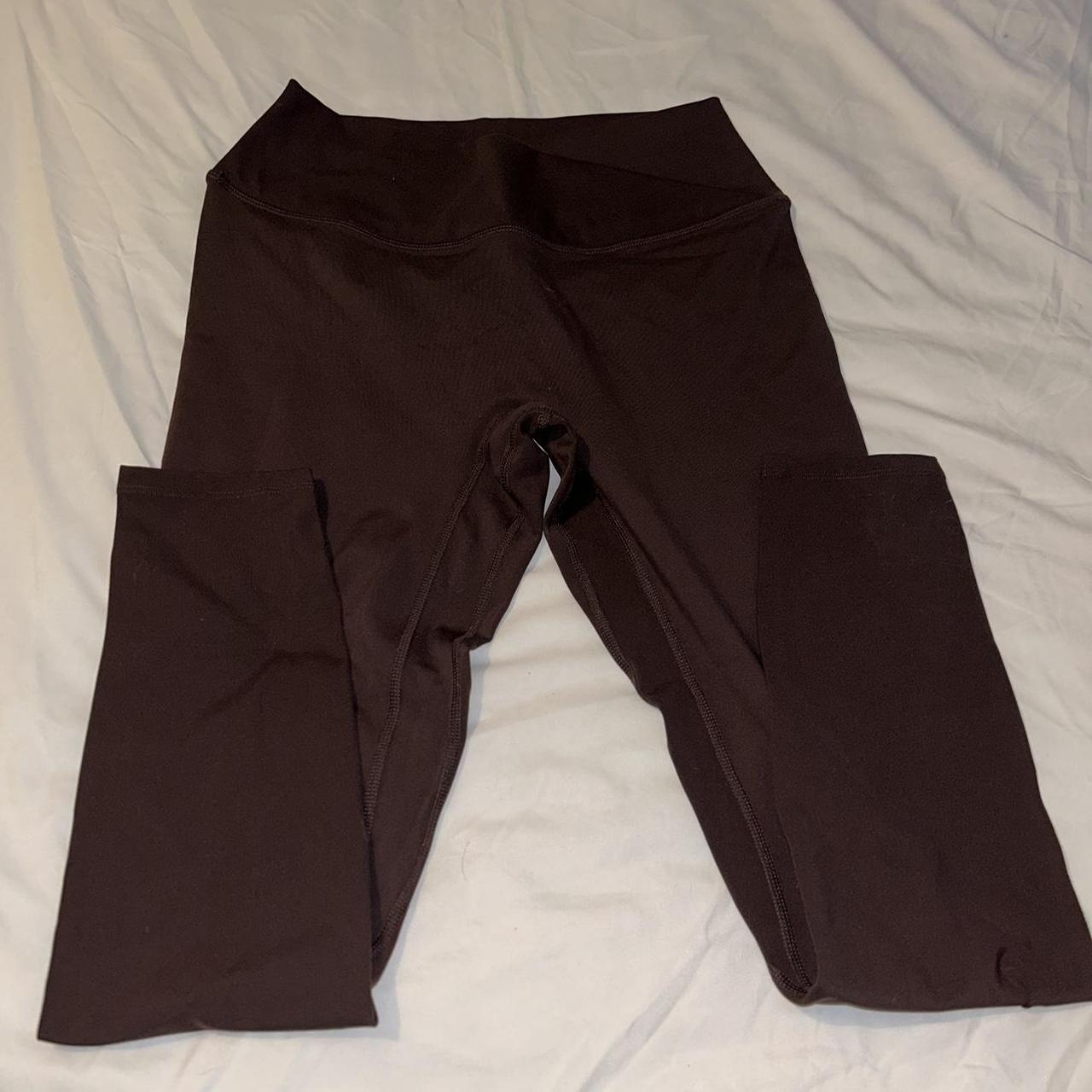 Silky legging pants with pockets on both sides size - Depop