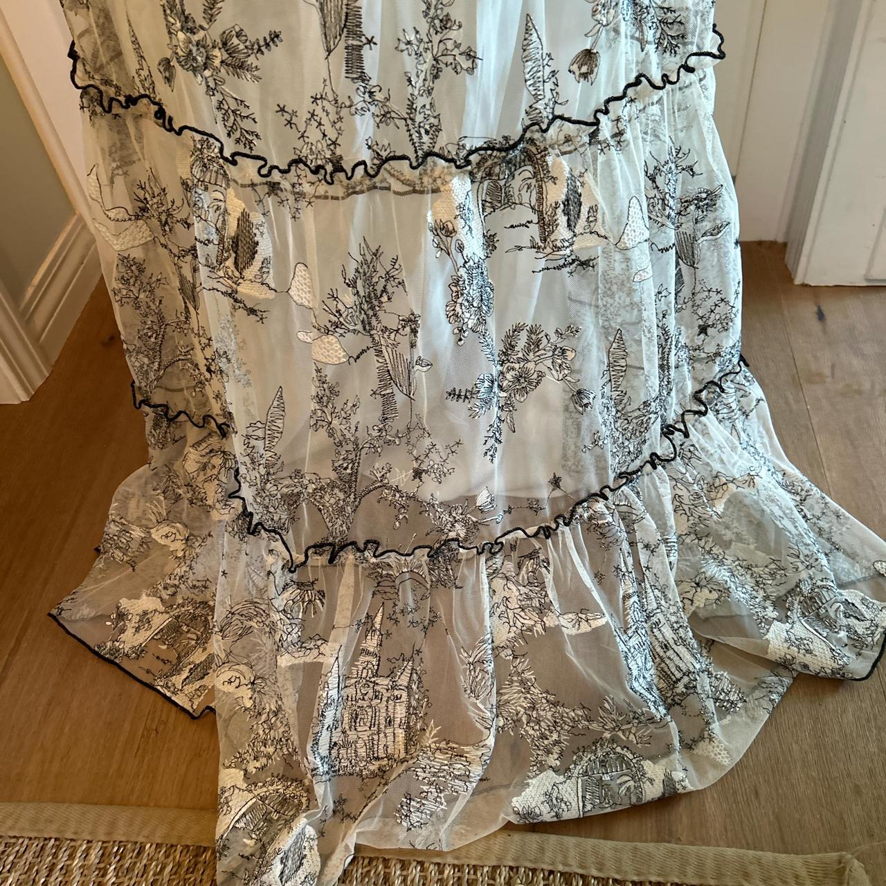 NWT Johnny Was House on a Hill dress in white tulle | Depop
