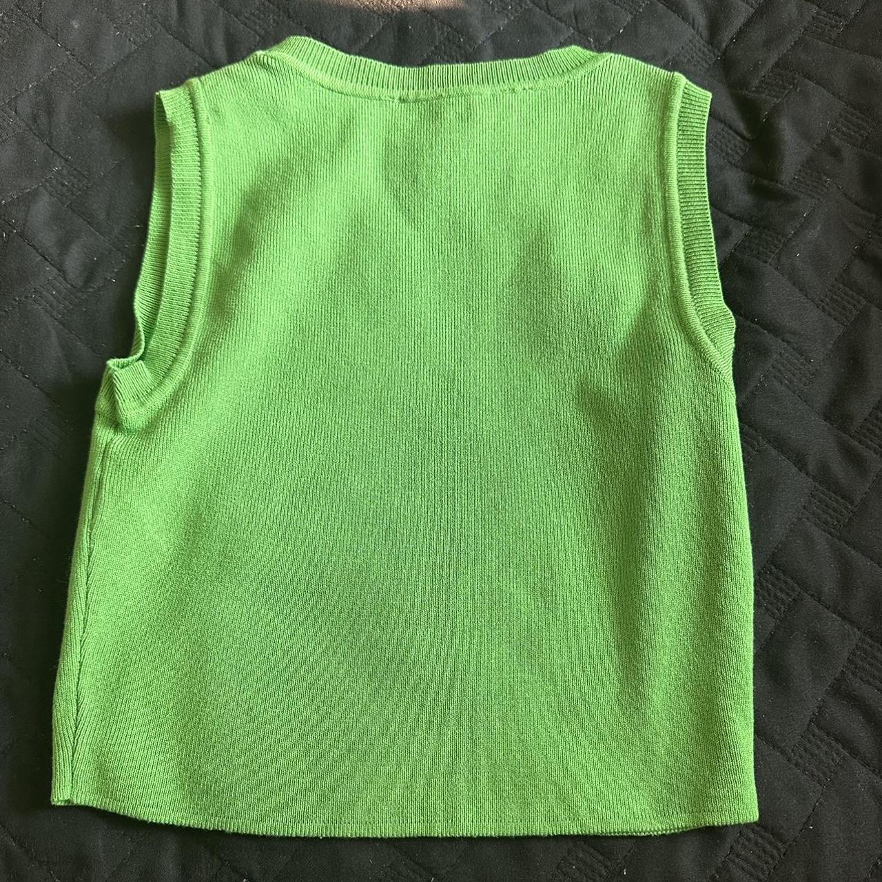 green Zara vest top, worn once Depop
