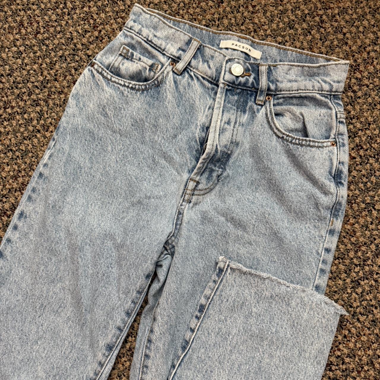 PacSun Women's Jeans Blue S – High rise straight blue jeans