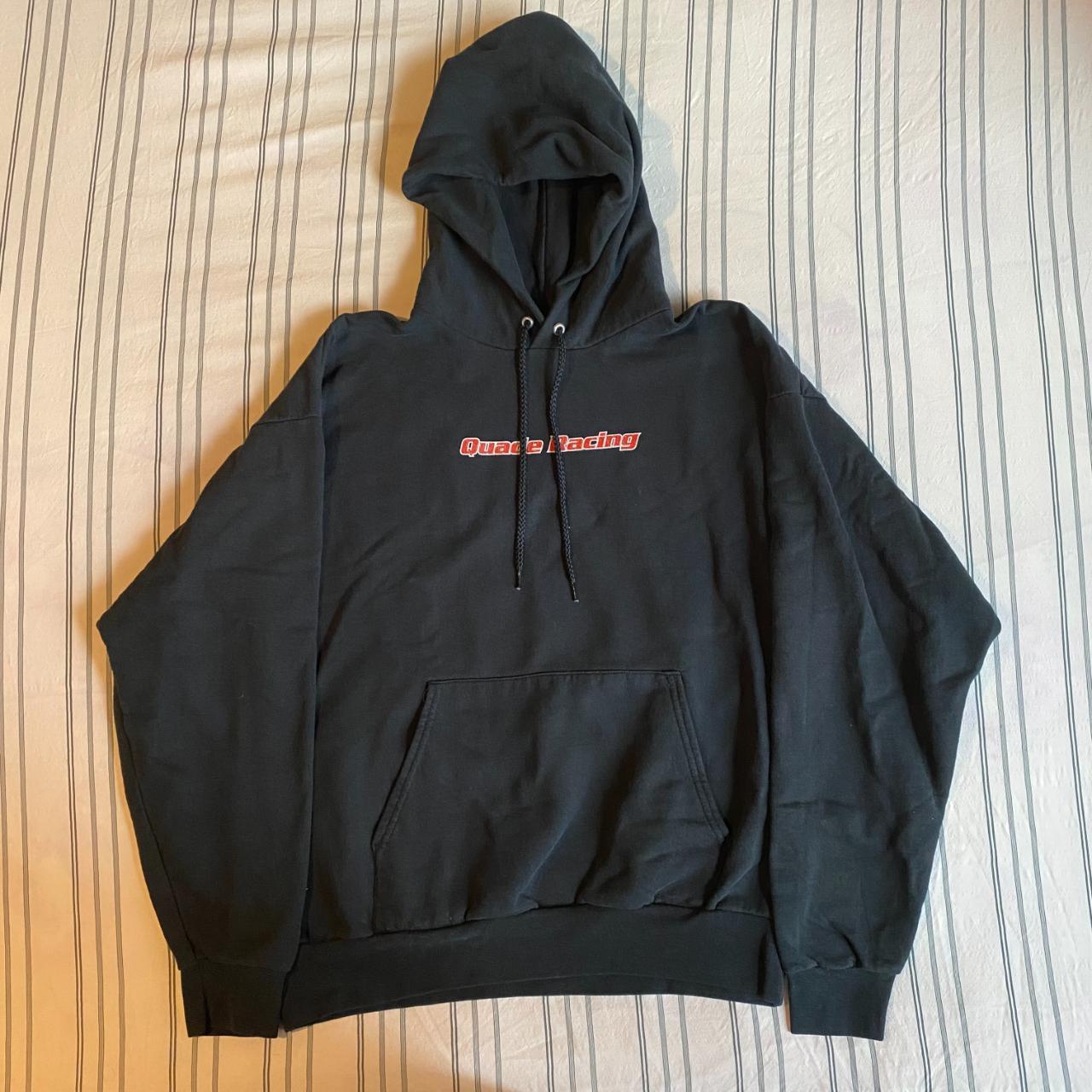 Vintage Racing Hoodie - worn lightly; no major... - Depop