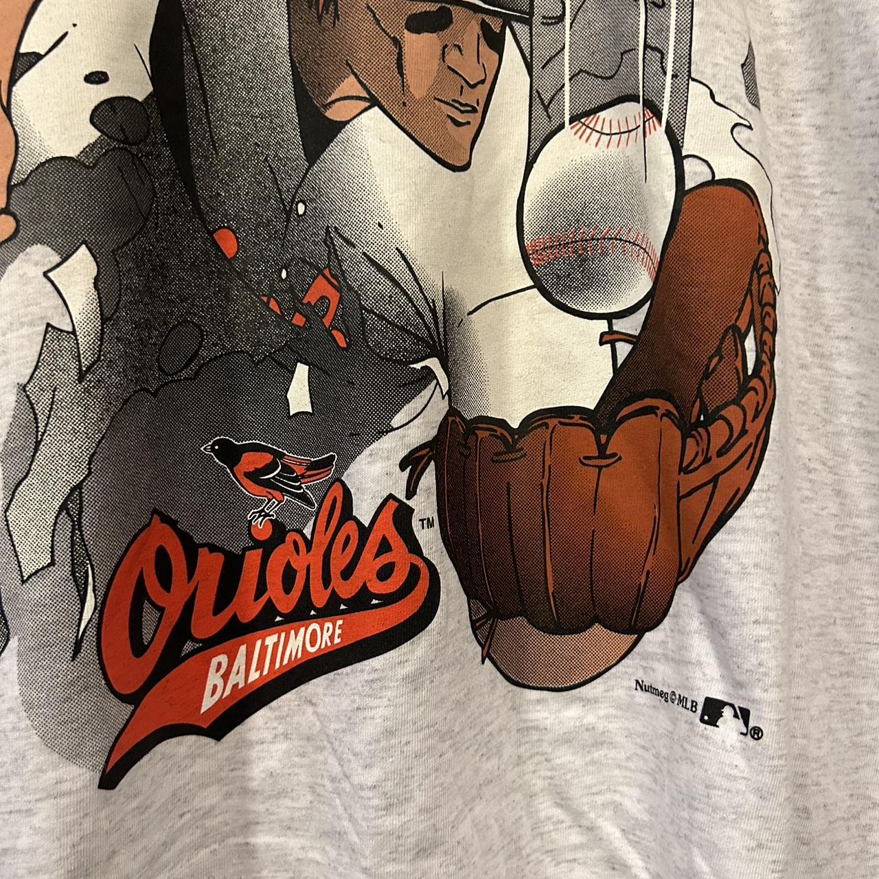 Vintage 90's Baltimore Orioles Nutmeg MLB Graphic - Depop