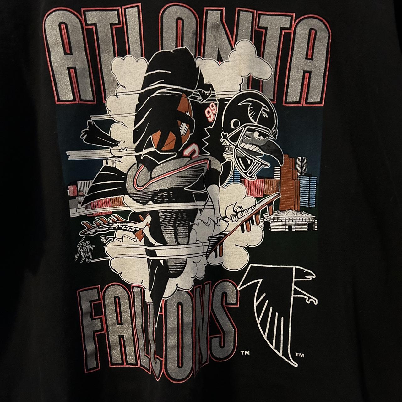 90's Atlanta Falcons Jack Davis T-Shirt Size Large