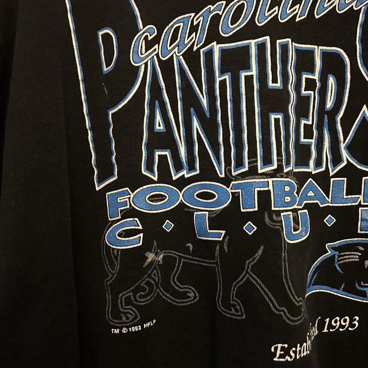 1993 Carolina Panthers Graphic Crewneck Size X-Large, Salem Sportswear