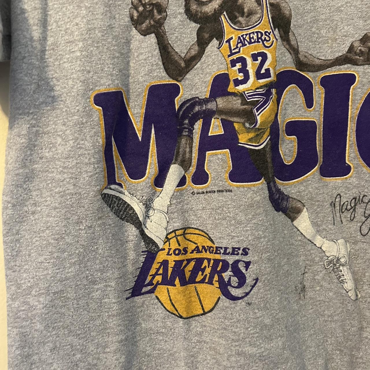 90s Magic Johnson Los Angeles Lakers Shirt Vintage 90s Salem Sportswea -  StanyStore