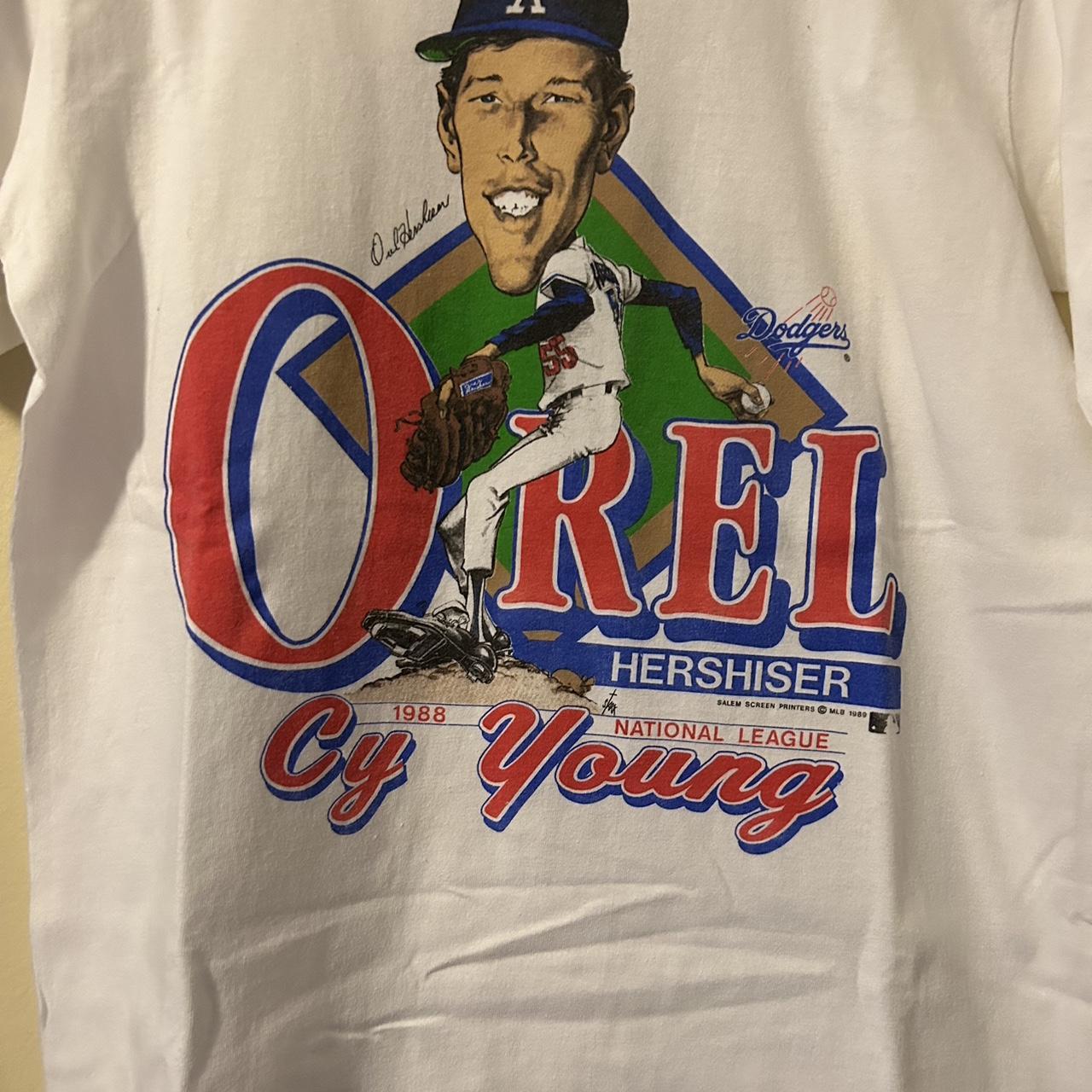 90s Los Angeles Dodgers Orel Hershiser MLB t-shirt Medium - The