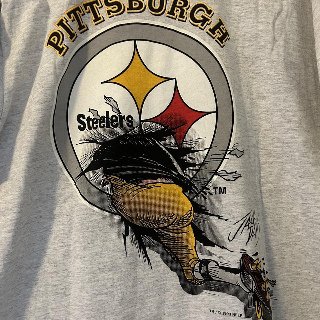 Pittsburgh Steelers t shirt men's large on adidas - Depop