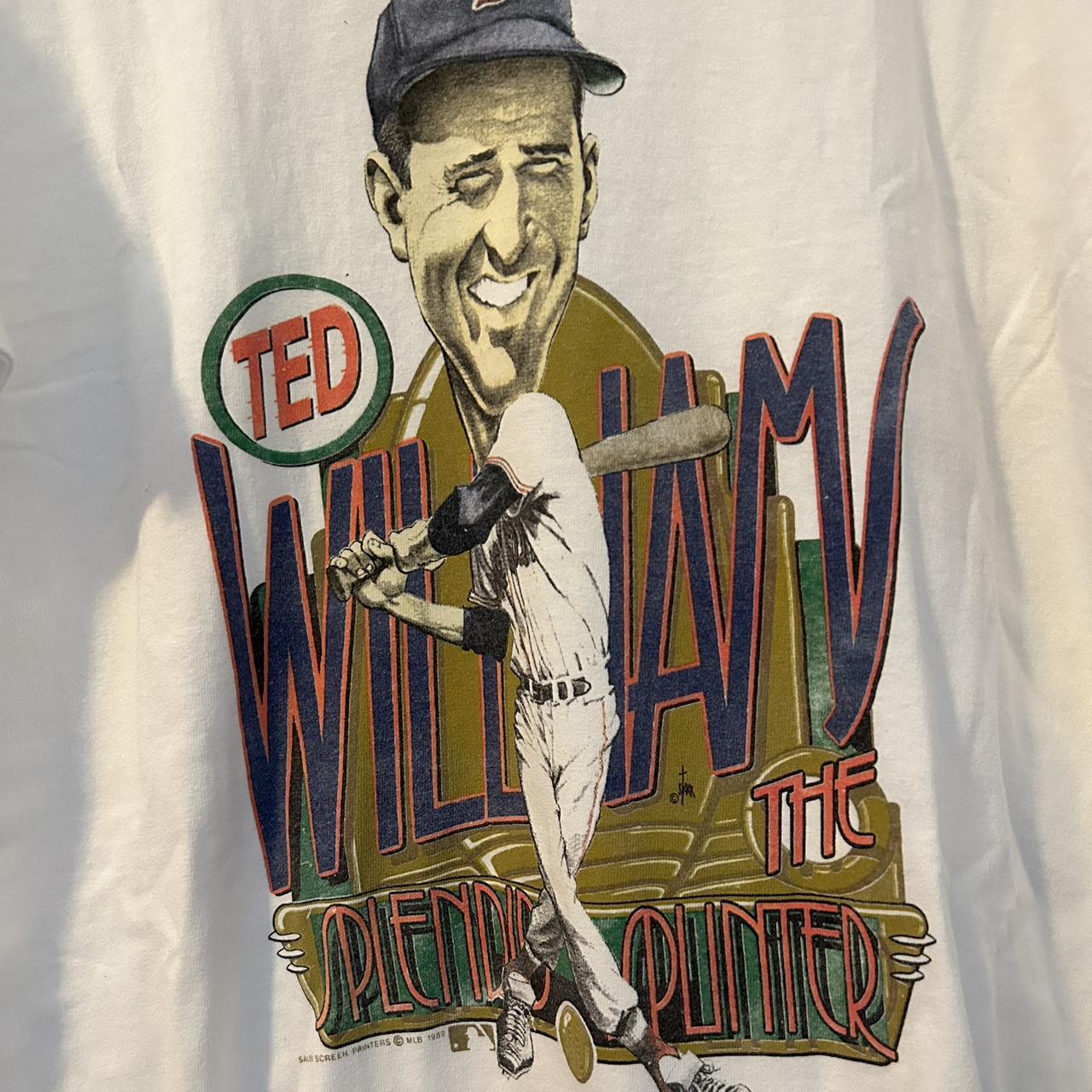 1989 Boston Red Sox Ted Williams T-Shirt Size X-Large, Salem Sportswear