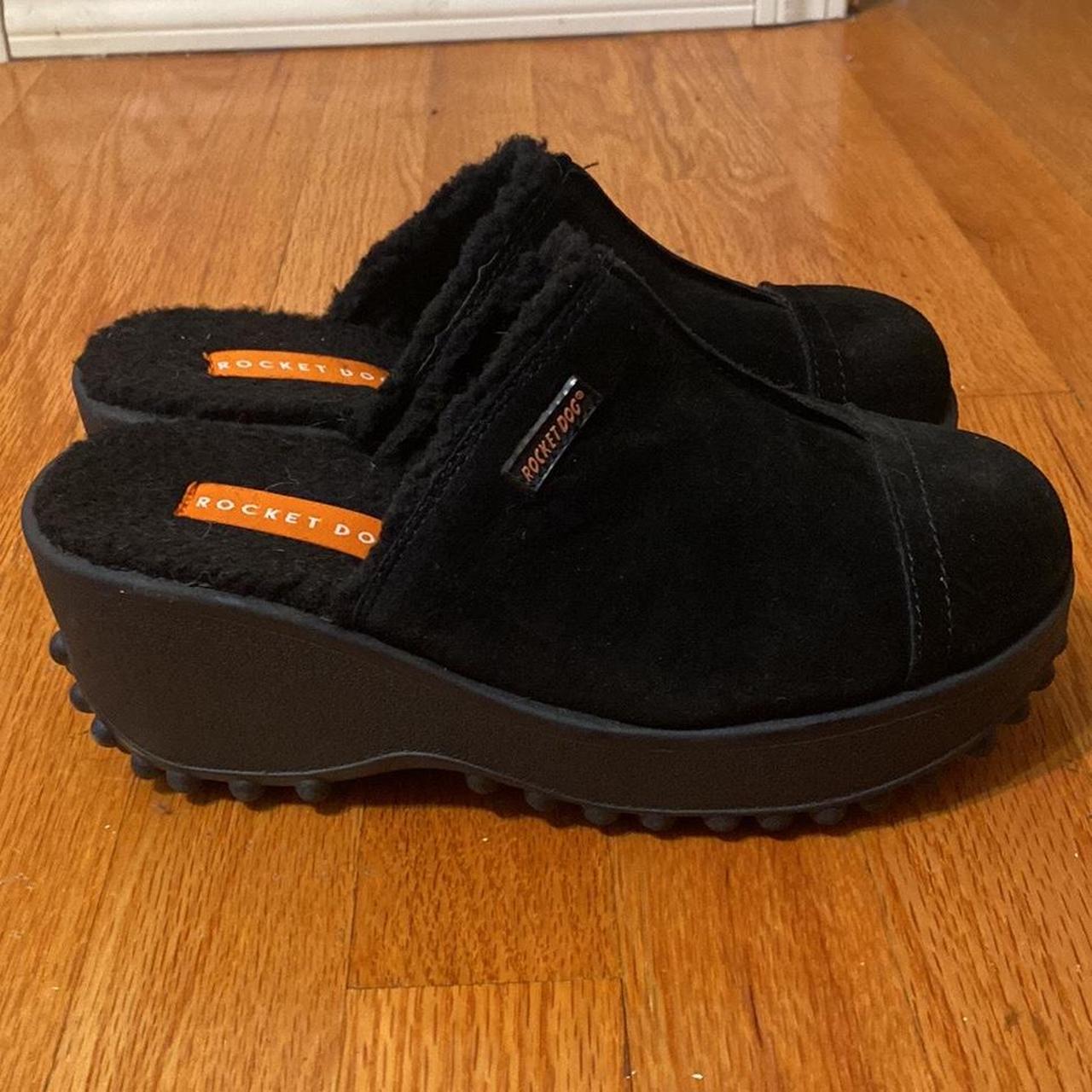 Rocket Dog Fran Fuzzy Clog Platform Size 6.5 Worn... Depop