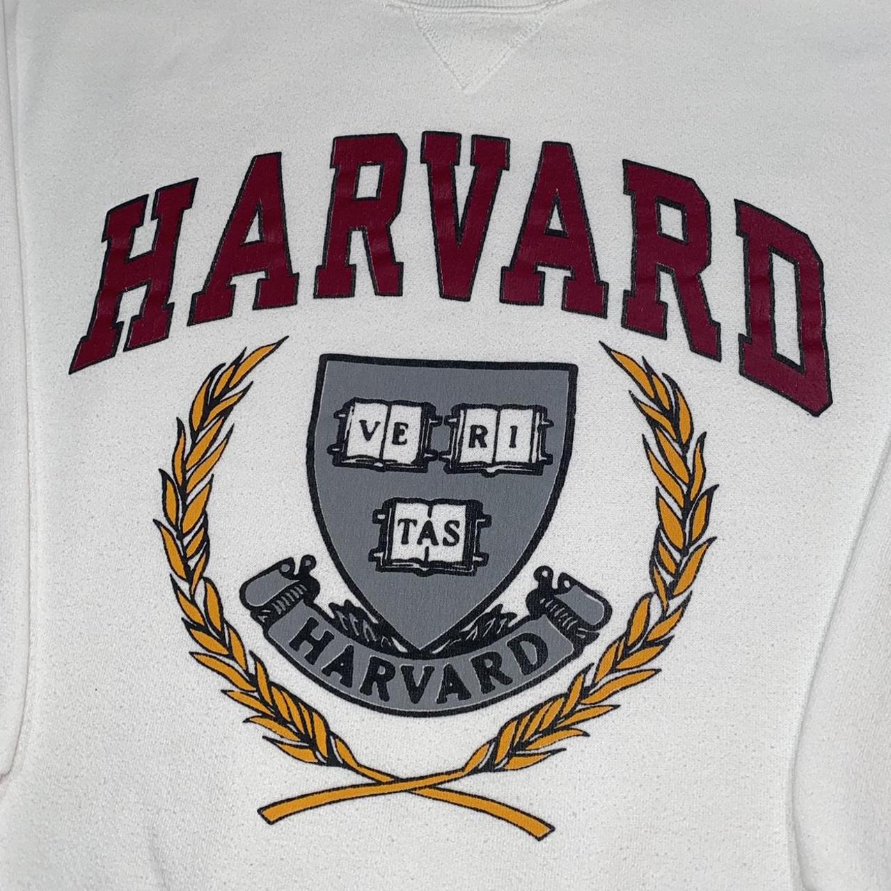 vintage 80s Harvard champion crewneck sweatshirt... - Depop