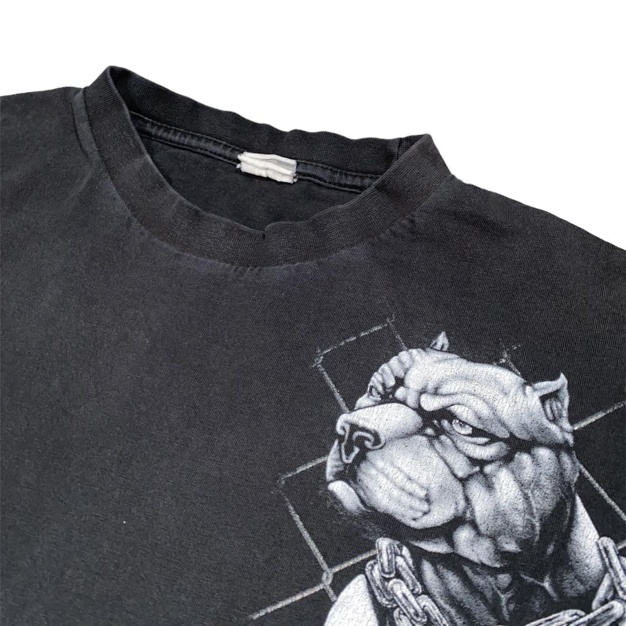 vintage Y2K, rude, dog, pitbull, graphic, Tshirt,... Depop