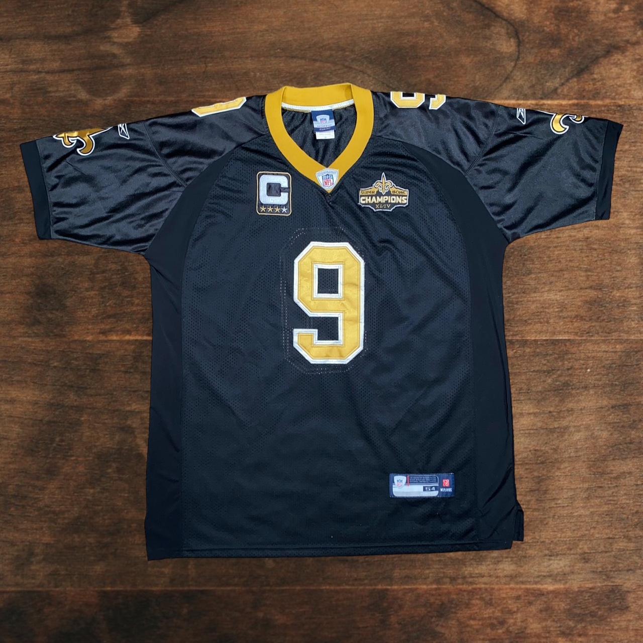 Vintage Reebok Drew Brees jersey Size 48 - Depop