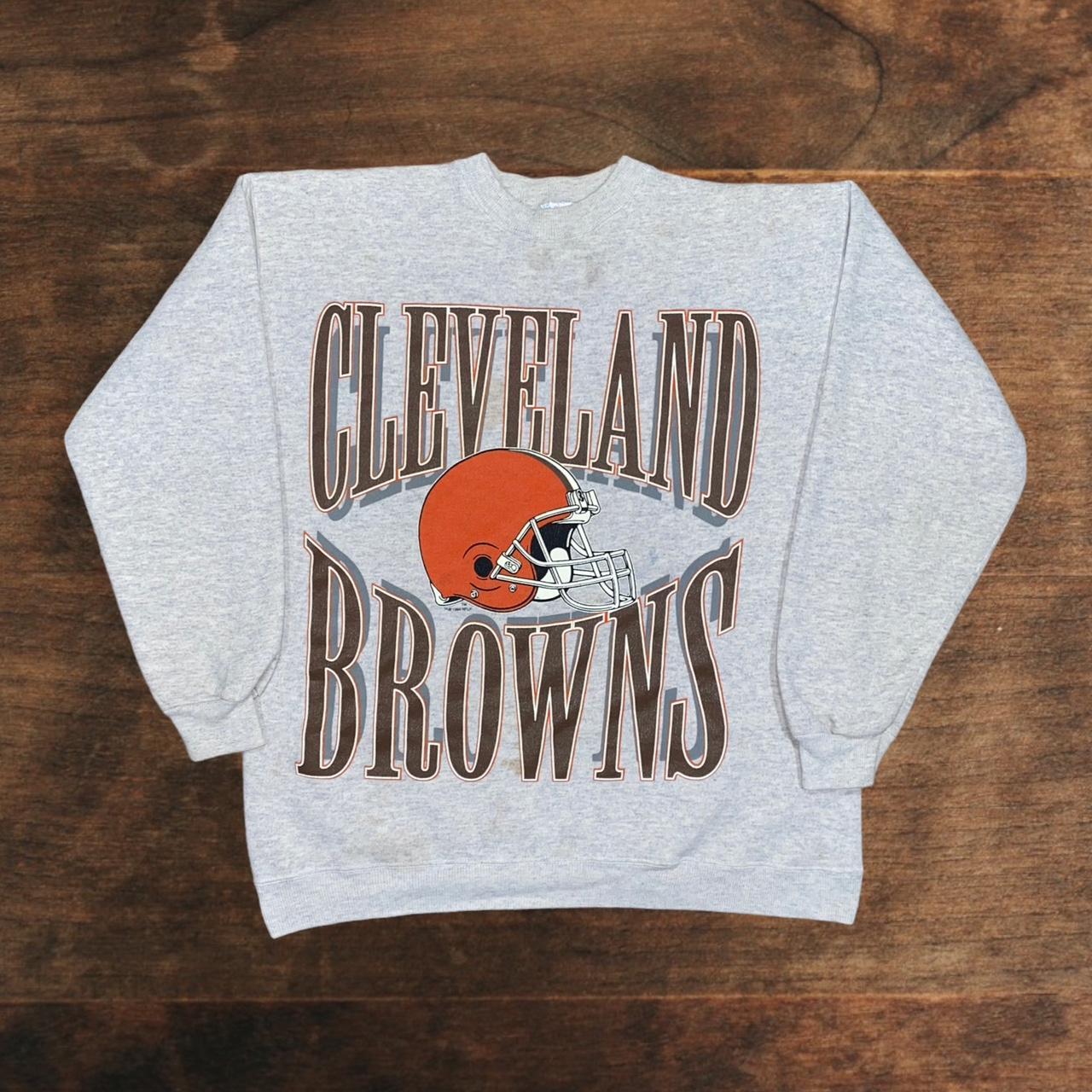 Vintage 90s Cleveland Browns sweatshirt. Great - Depop