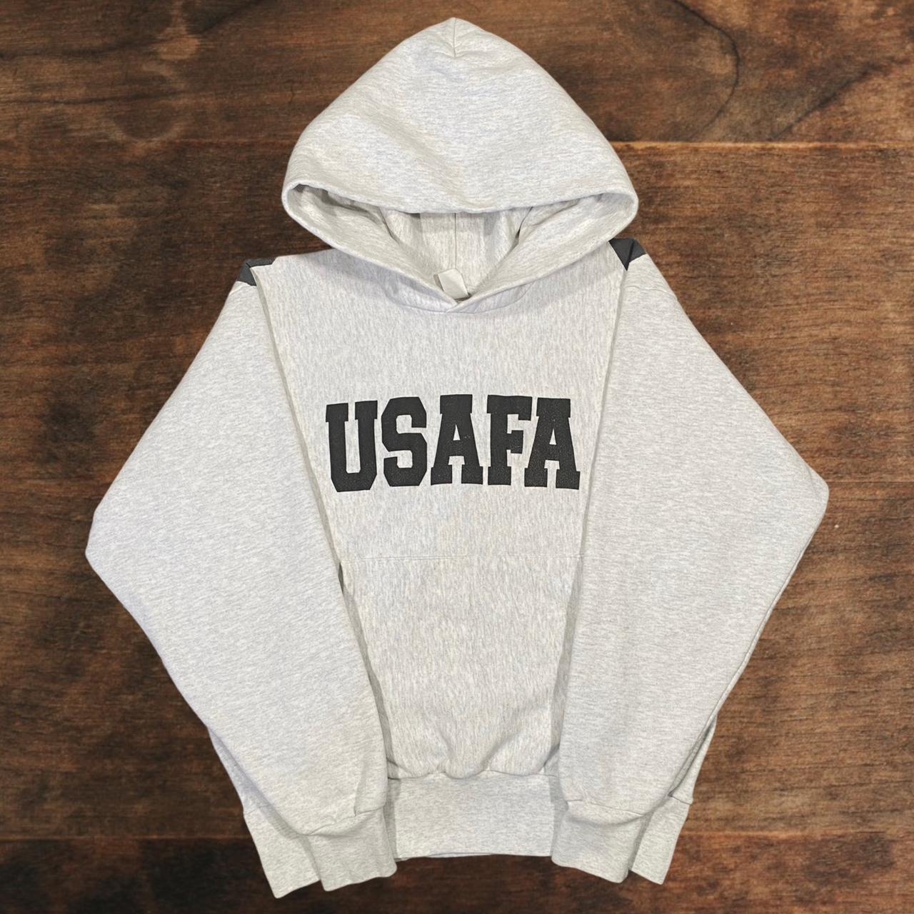 vintage 90s USAFA reverse weave hoodie size large....