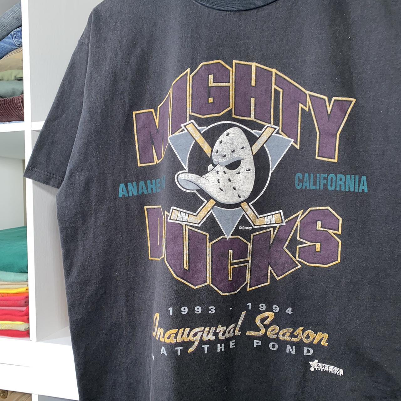 Vintage 90s mighty ducks NHL Disney T-shirt size XL.... - Depop