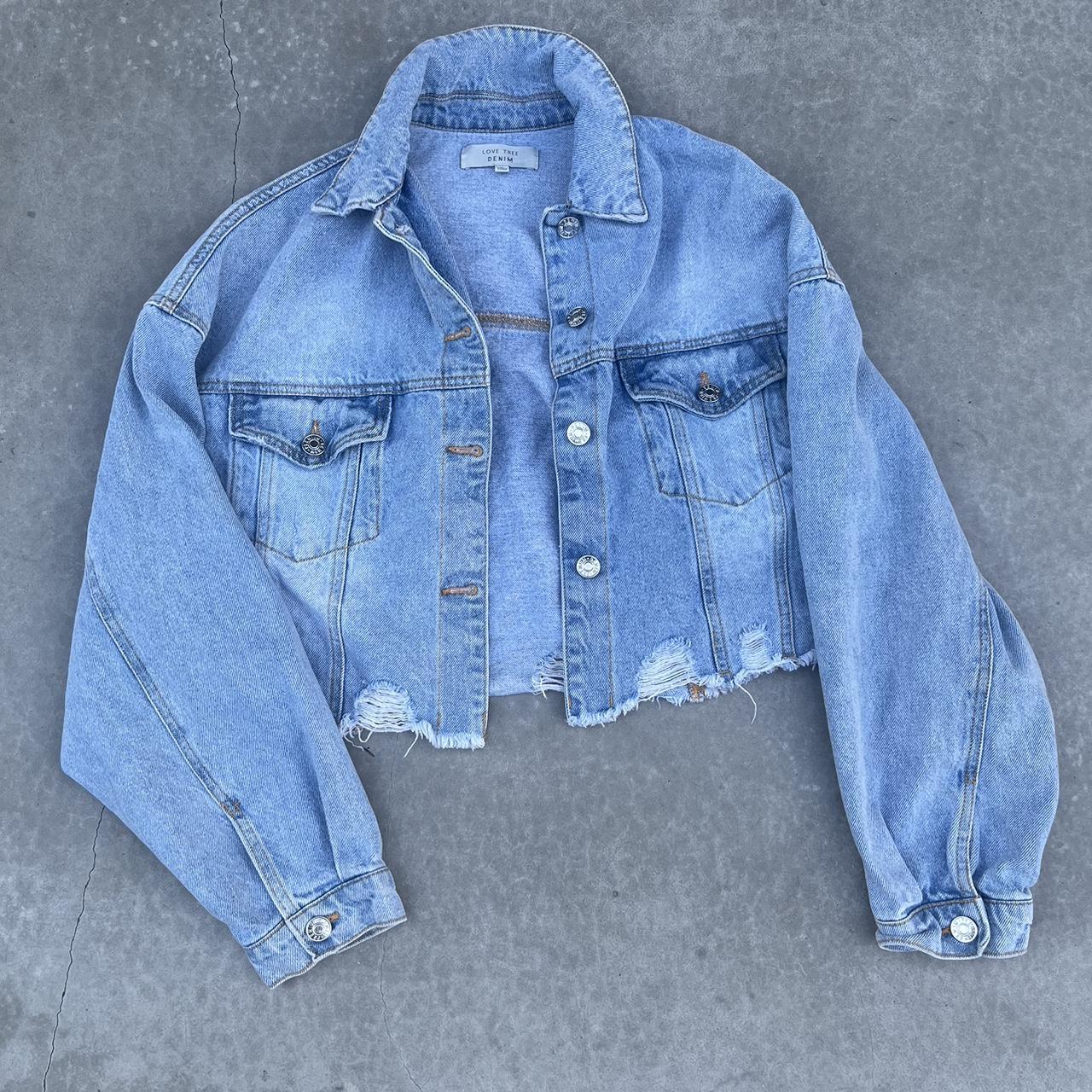 Love tree sale distressed denim jacket