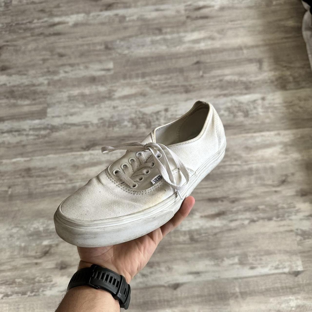 Vans Authentic Triple White - Size 9.5 - Good... - Depop