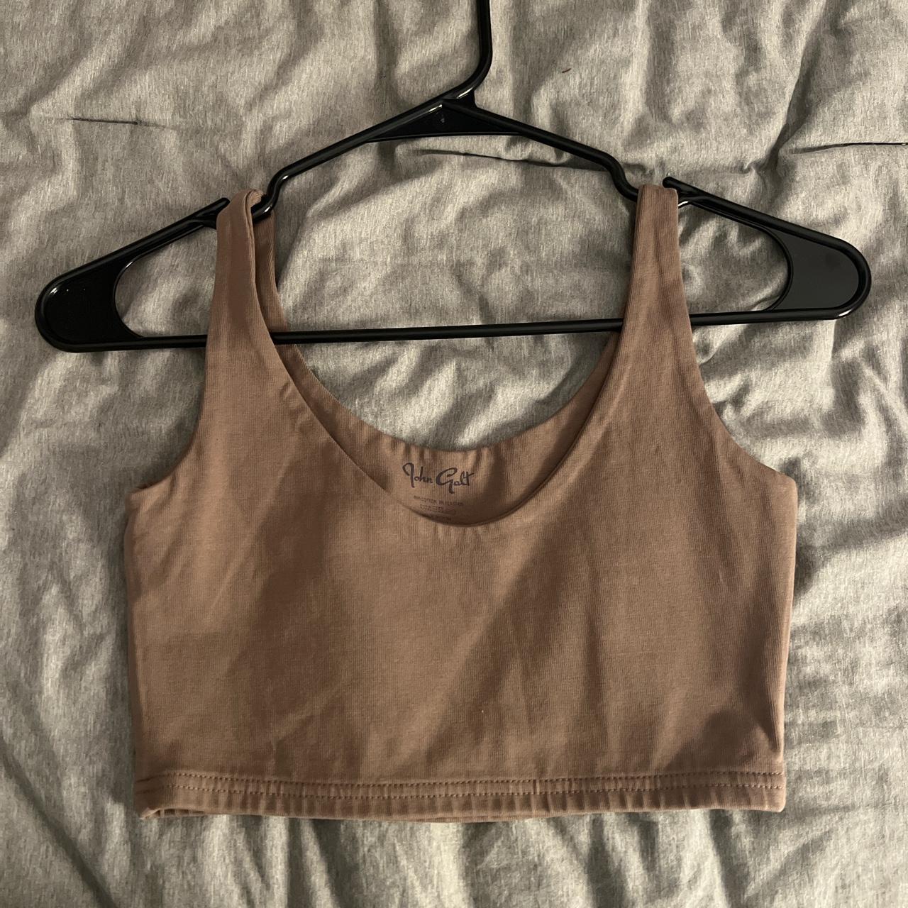 Brandy Melville Women S Brown Crop Top Depop