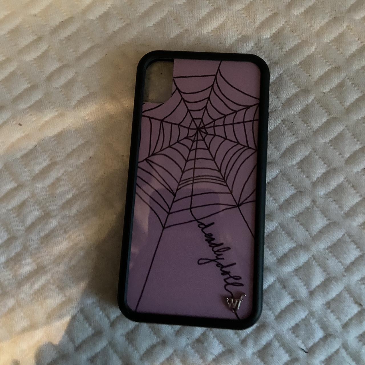 iphone XR wildflower case pink spiderweb message... Depop