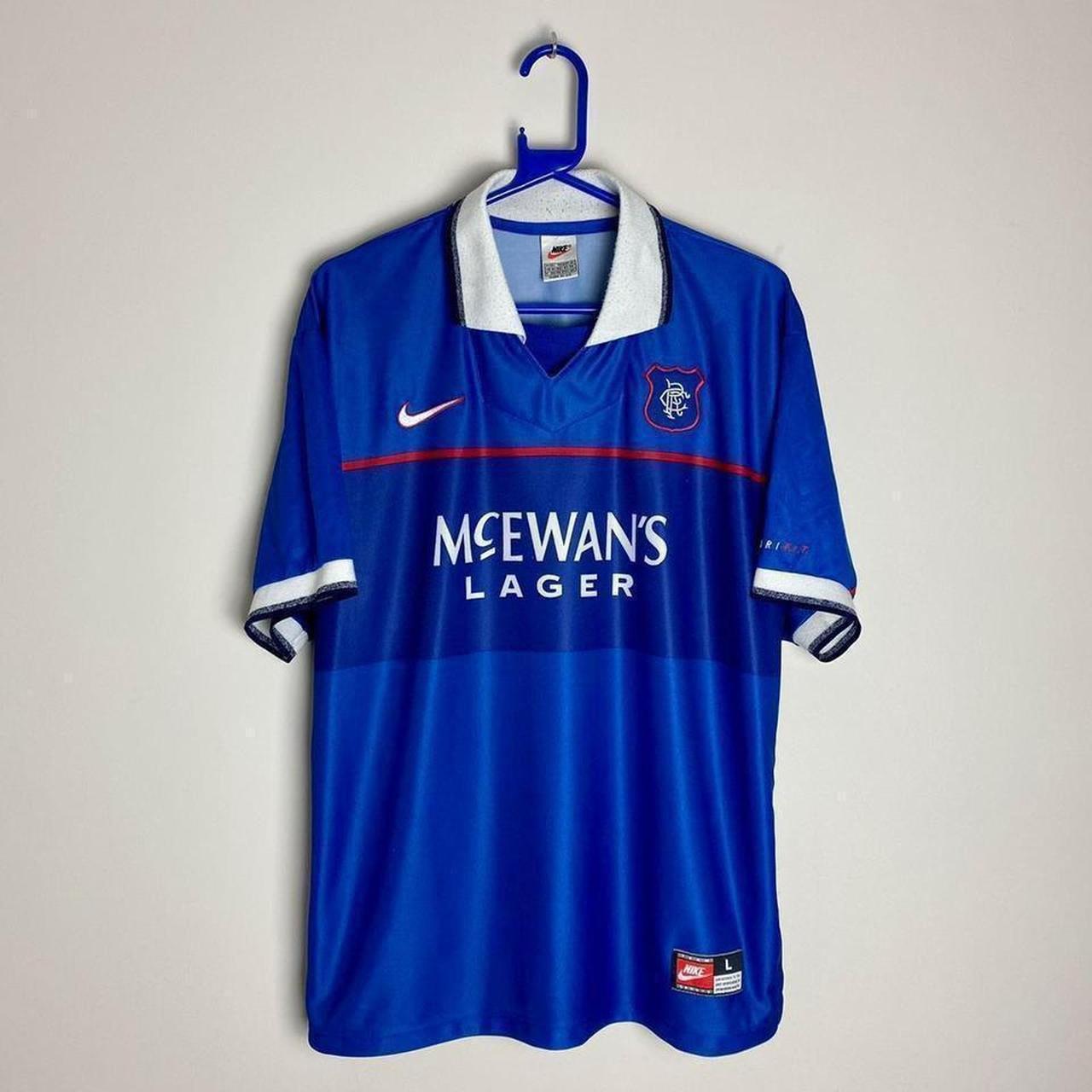 Glasgow Rangers 1997-1999 Home Football Jersey Kit [Free Shipping]