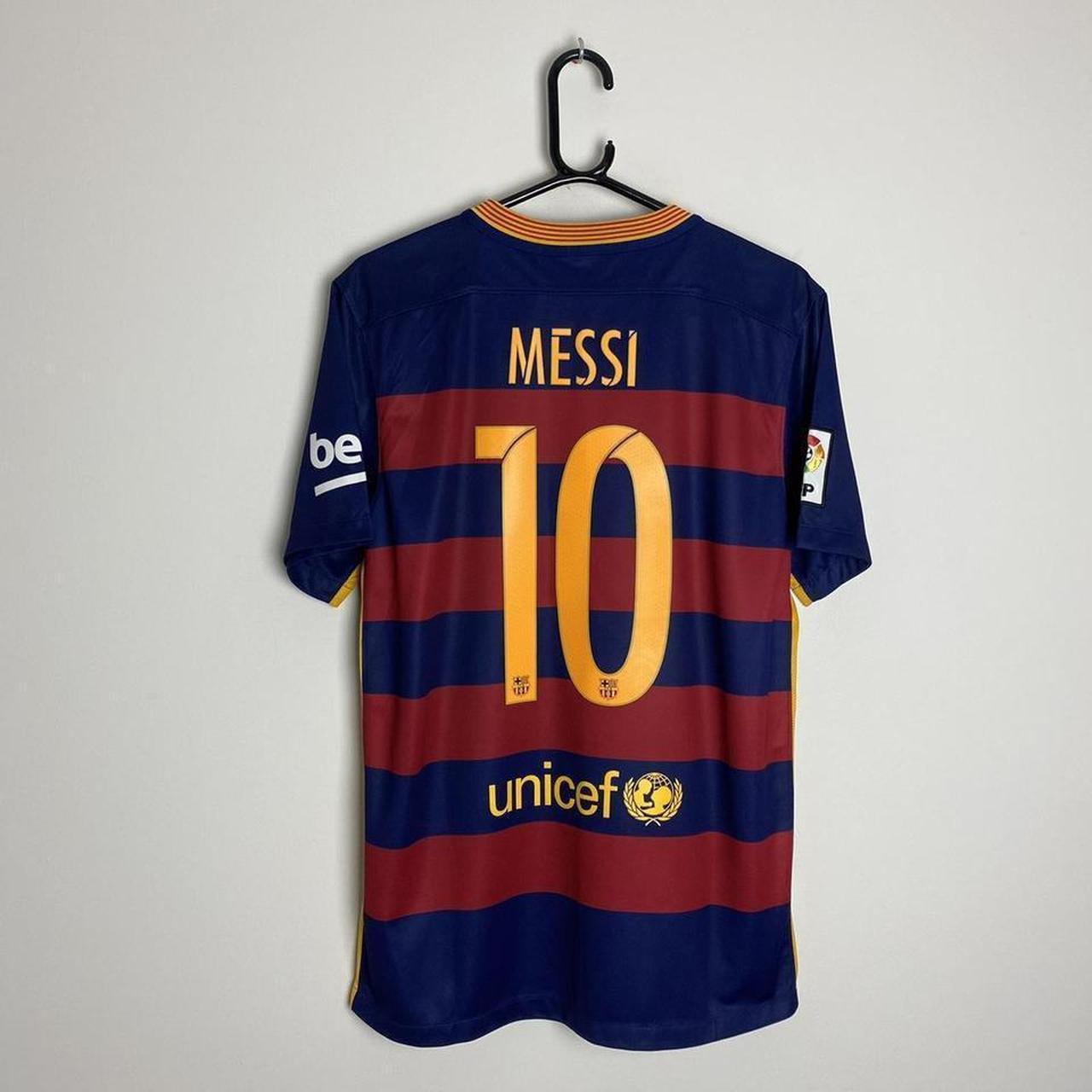 MESSI 10 Barcelona Home Football Shirt Soccer Jersey... - Depop