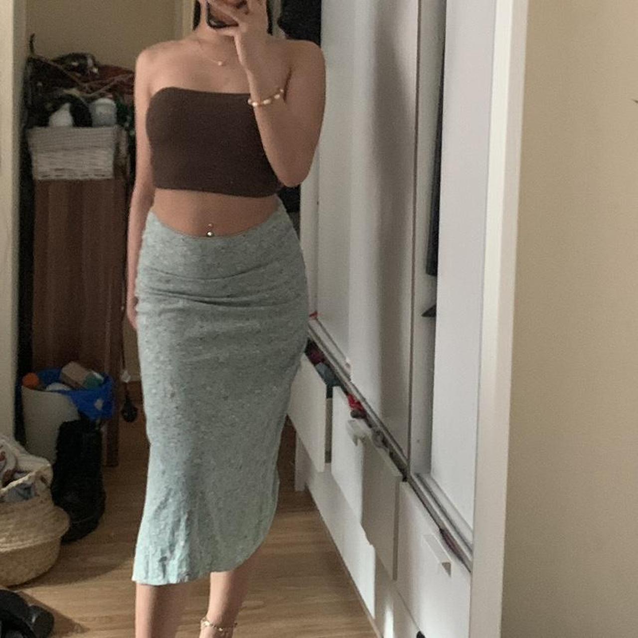 brandy melville phoebe midi skirt worn a few times... Depop