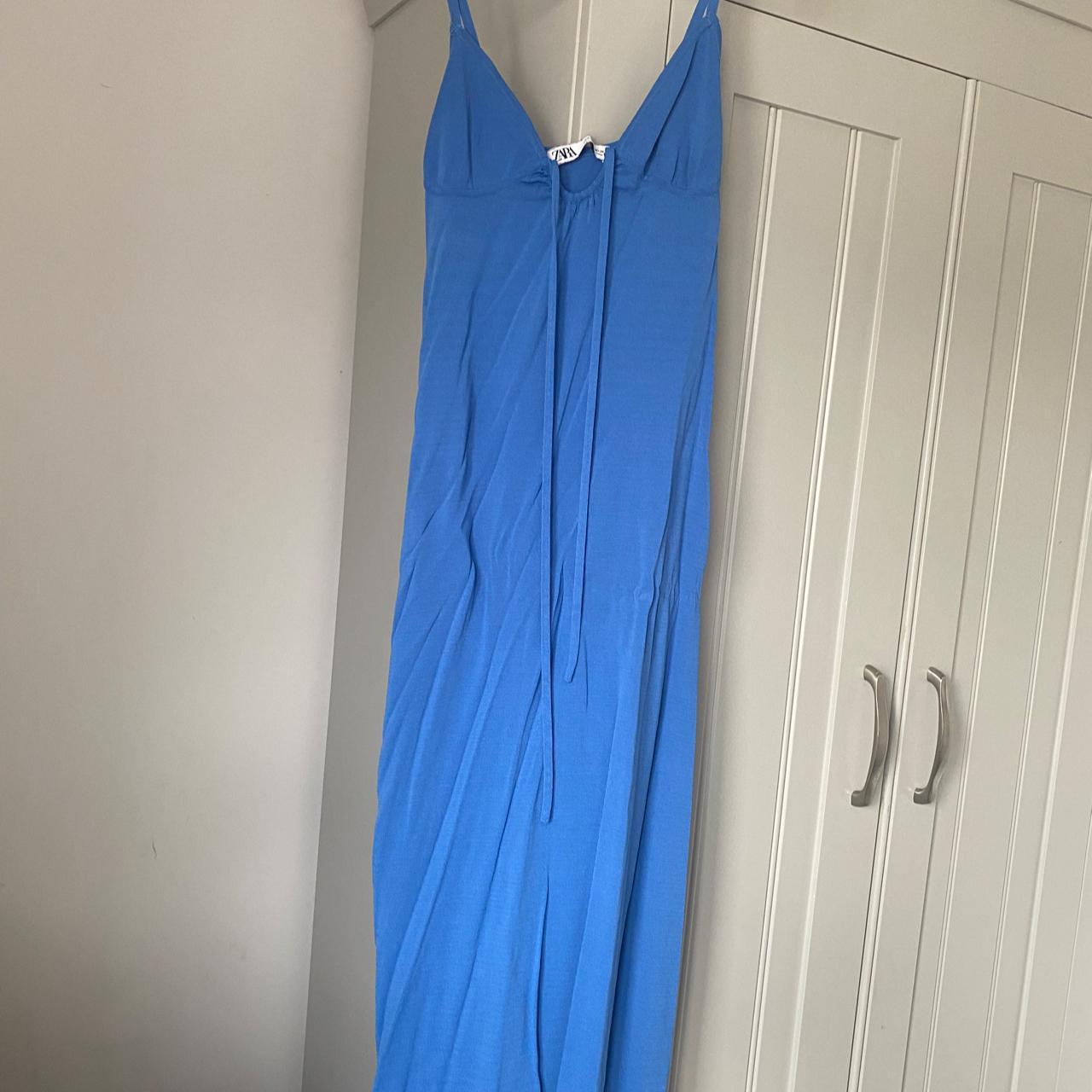 Zara Women's Blue Dress | Depop