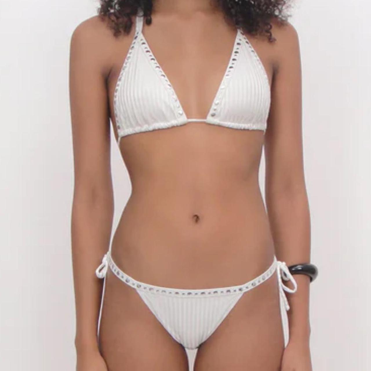ISO looking for this white studded gimaguas Nina | Depop