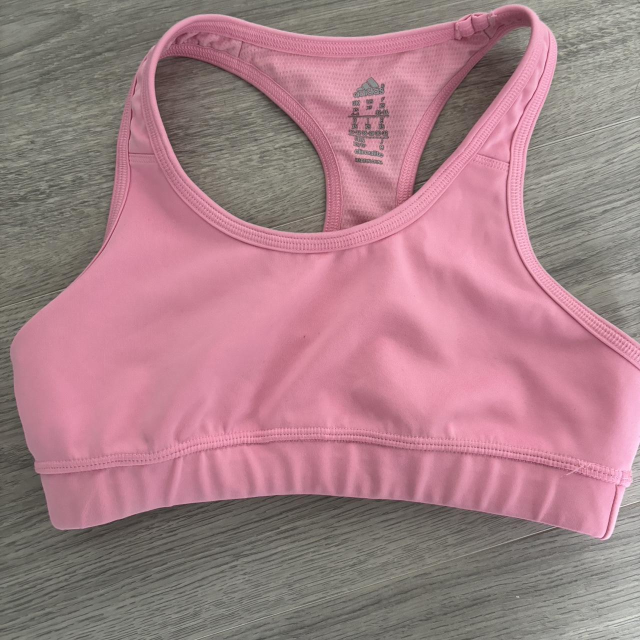 Pink Adidas Sports Bra Size Xs Good Condition Depop 7062