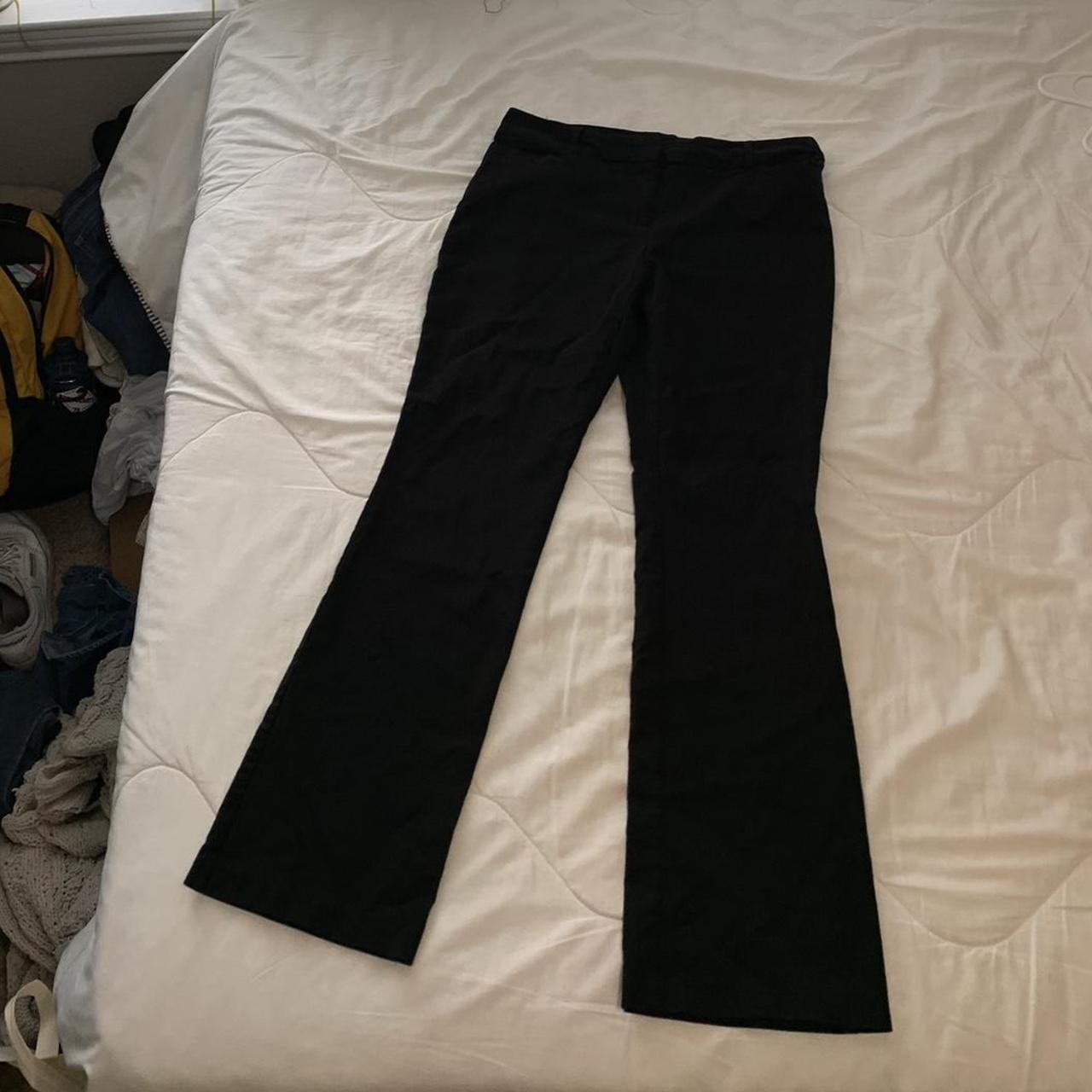 vintage no boundaries mid-low rise black pants with... - Depop