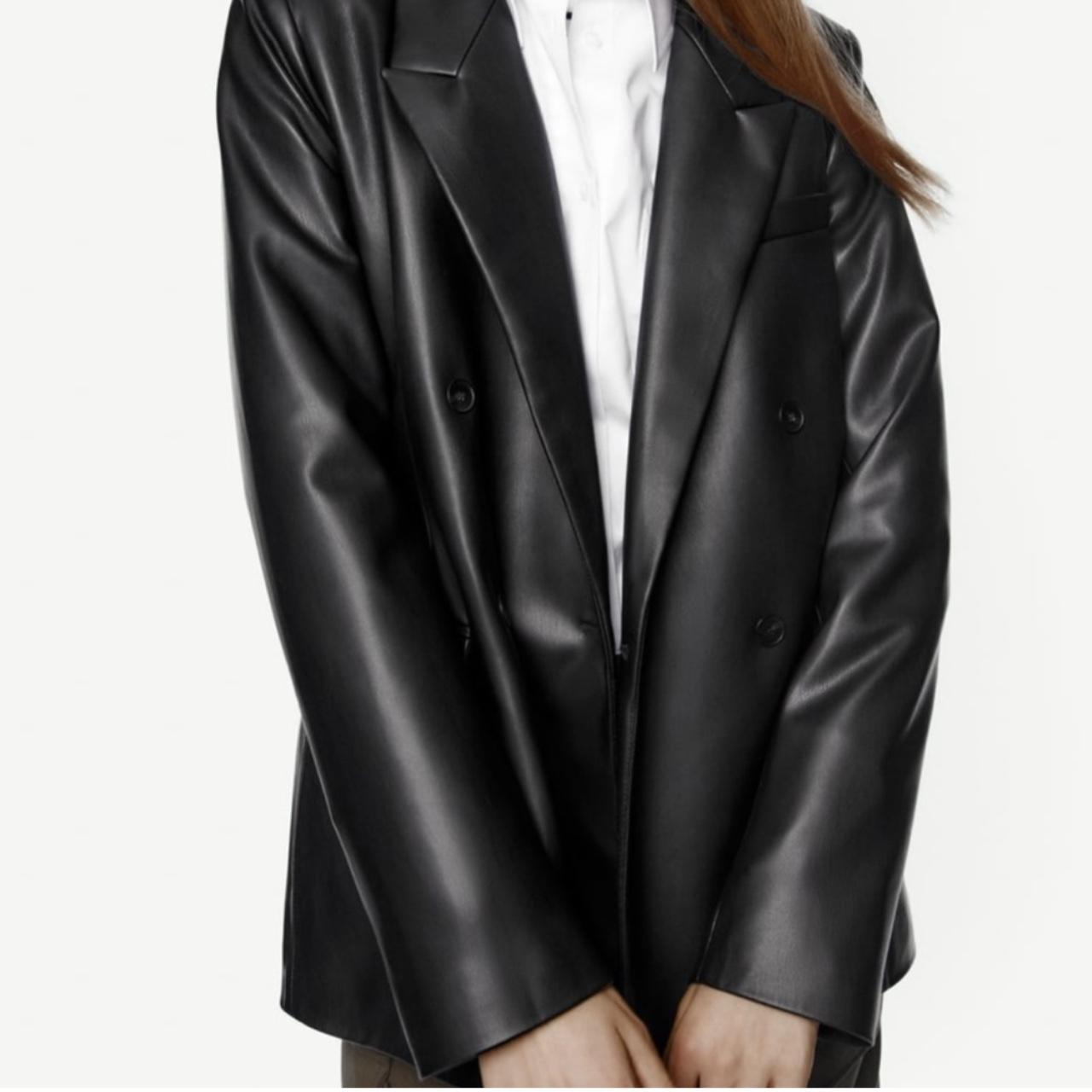 Zara Women's Black Coat Depop