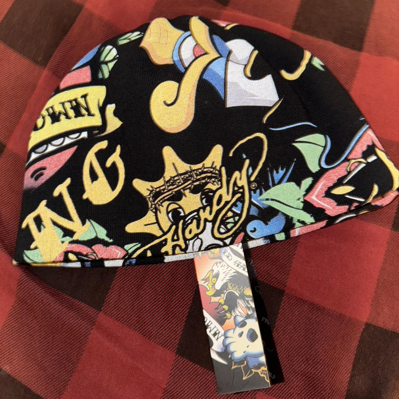 RARE 2024 ed hardy x chief keef beanie. Never worn, | Depop