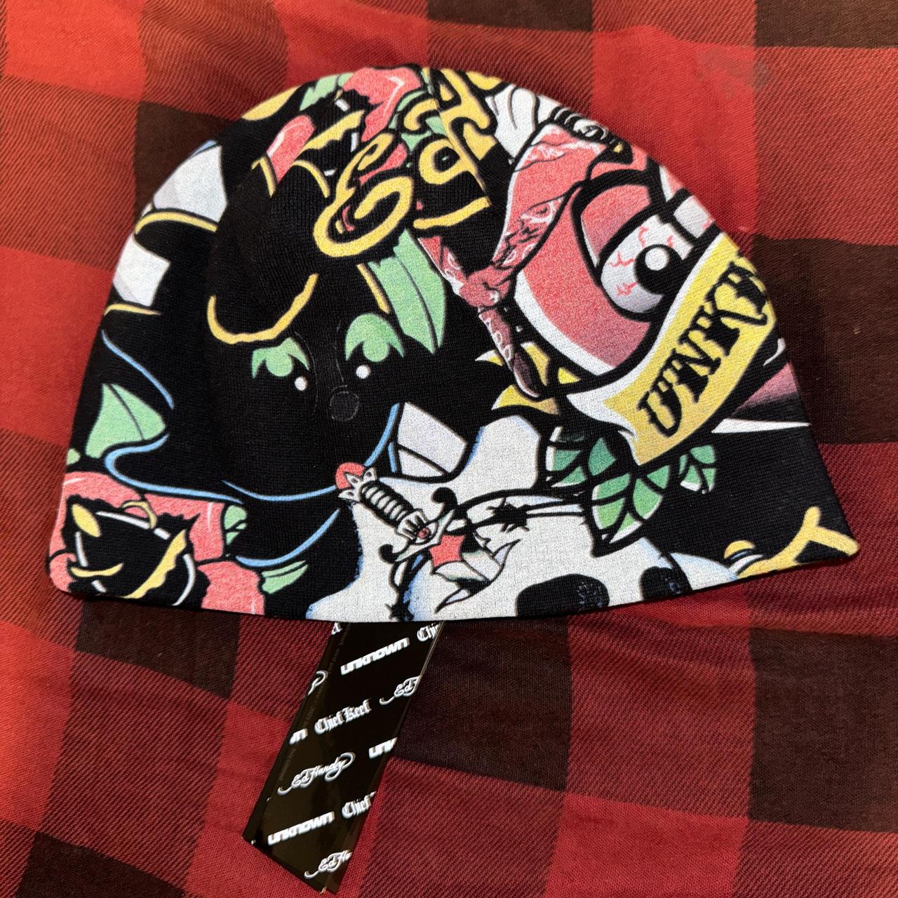 RARE 2024 ed hardy x chief keef beanie. Never worn, | Depop