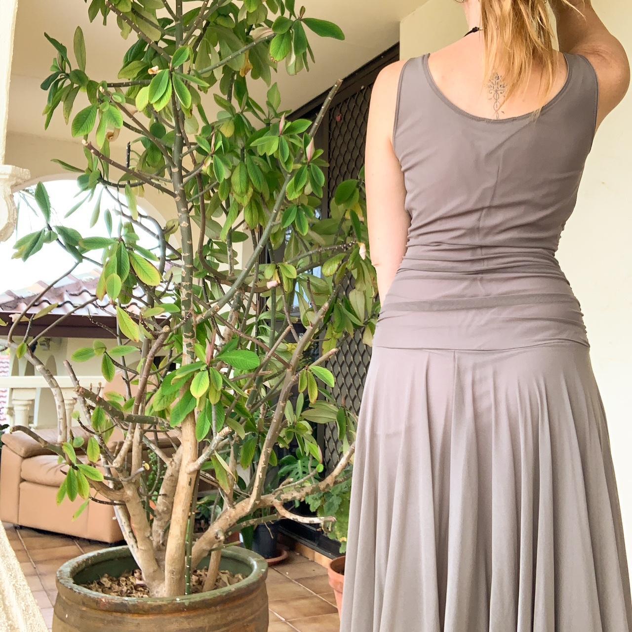 Y2k fairy dress in grey/light brown Grey maxi dress... Depop